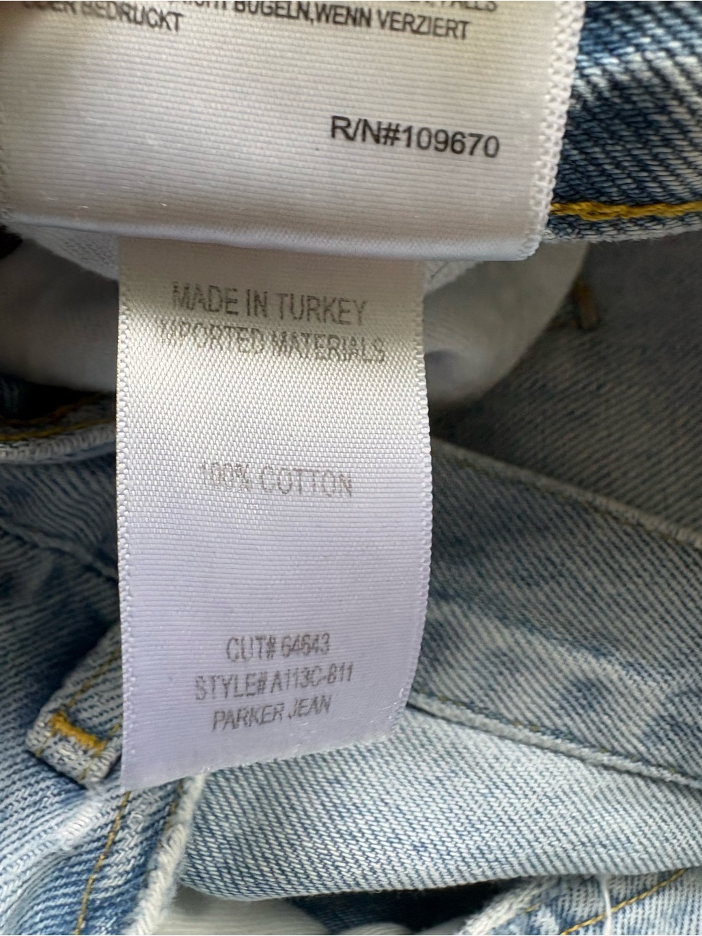 AGOLDE Parker Light Blue High-Rise Straight Jeans - Picture 4 of 5